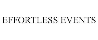 EFFORTLESS EVENTS trademark