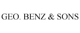 GEO. BENZ & SONS trademark