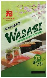 KANEKU SINCE 1927 KANEKU WASABI (HORSERADISH POWDER) trademark