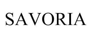 SAVORIA trademark