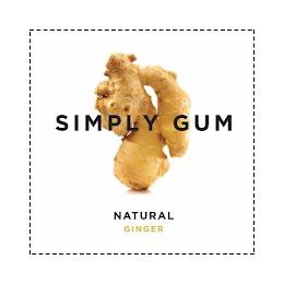 SIMPLY GUM NATURAL GINGER trademark