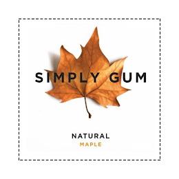 SIMPLY GUM NATURAL MAPLE trademark