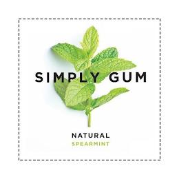 SIMPLY GUM NATURAL SPEARMINT trademark