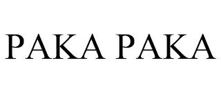 PAKA PAKA trademark