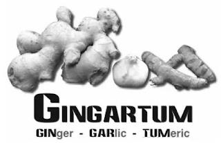 GINGARTUM GINGER · GARLIC · TUMERIC trademark