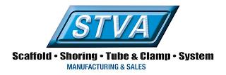 STVA SCAFFOLD · SHORING · TUBE & CLAMP · SYSTEM MANUFACTURING & SALES trademark