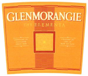 GLENMORANGIE THE ELEMENTA DISTILLED IN SCOTLAND SINCE 1843 GLENMORANGIE SIGNET THE CADBOLL STONE CRAFTED BY THE 16 MEN OF TAIN trademark