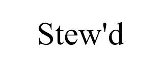 STEW'D trademark