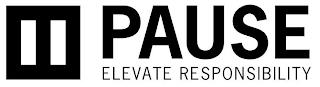 PAUSE ELEVATE RESPONSIBILITY trademark