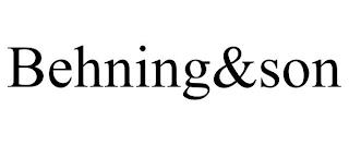 BEHNING&SON trademark