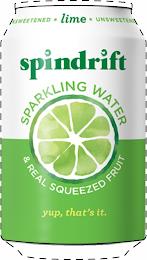 SPINDRIFT * LIME * UNSWEETENED SPARKLING WATER & REAL SQUEEZED FRUIT YUP, THAT'S IT. trademark