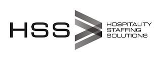 HSS HOSPITALITY STAFFING SOLUTIONS trademark