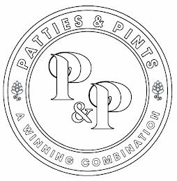 PATTIES & PINTS P&P A WINNING COMBINATION trademark