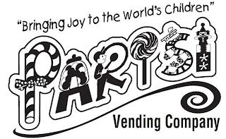 "BRINGING JOY TO THE WORLD'S CHILDREN" PARISI VENDING COMPANY trademark