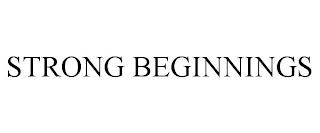 STRONG BEGINNINGS trademark