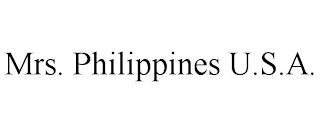 MRS. PHILIPPINES U.S.A. trademark