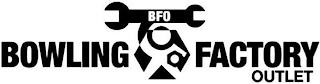 BFO BOWLING FACTORY OUTLET trademark