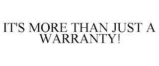 IT'S MORE THAN JUST A WARRANTY! trademark