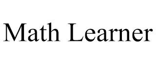 MATH LEARNER trademark