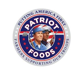 PATRIOT FOODS PUTTING AMERICA FIRST FARMERS SUPPORTING OUR TROOPS trademark