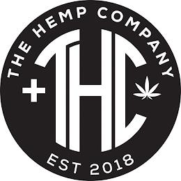 THE HEMP COMPANY THC EST 2018 trademark