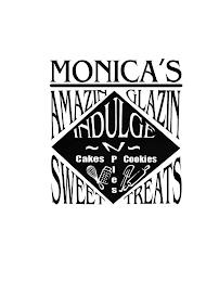 MONICA'S AMAZIN GLAZIN SWEET TREATS INDULGE ~N~ CAKES PIES COOKIES trademark