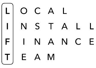 LIFT LOCAL INSTALL FINANCE TEAM trademark