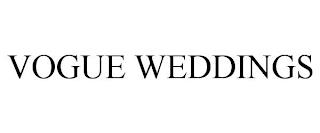 VOGUE WEDDINGS trademark