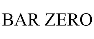 BAR ZERO trademark