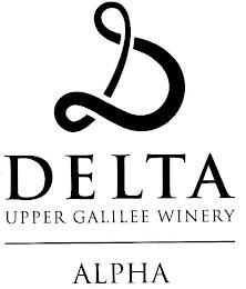 D DELTA UPPER GALILEE WINERY ALPHA trademark