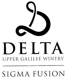 D DELTA UPPER GALILEE WINERY SIGMA FUSION trademark