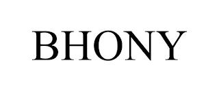 BHONY trademark