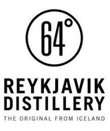 64° REYKJAVIK DISTILLERY THE ORIGINAL FROM ICELAND trademark