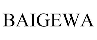 BAIGEWA trademark