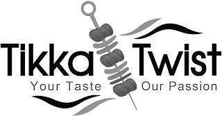 TIKKA TWIST YOUR TASTE OUR PASSION trademark