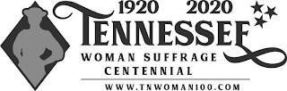 1920 2020 TENNESSEE WOMAN SUFFRAGE CENTENNIAL WWW.TNWOMAN100.COM trademark