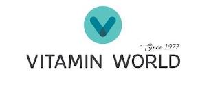 V SINCE 1977 VITAMIN WORLD trademark