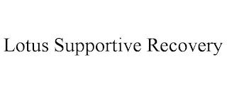 LOTUS SUPPORTIVE RECOVERY trademark