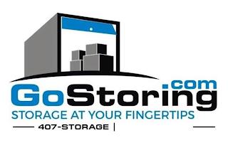 GOSTORING.COM STORAGE AT YOUR FINGERTIPS 407-STORAGE trademark