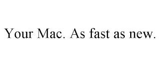 YOUR MAC. AS FAST AS NEW. trademark