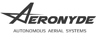 AERONYDE AUTONOMOUS AERIAL SYSTEMS trademark