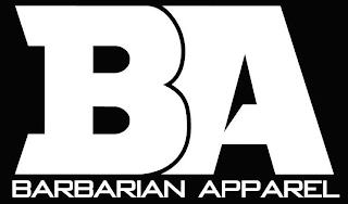 BA BARBARIAN APPAREL trademark