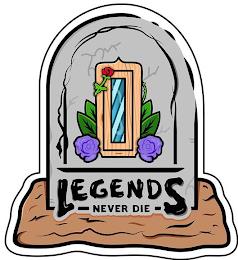 LEGENDS NEVER DIE trademark