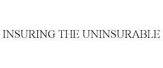 INSURING THE UNINSURABLE trademark