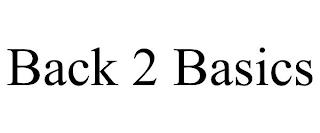 BACK 2 BASICS trademark