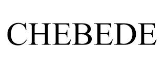 CHEBEDE trademark