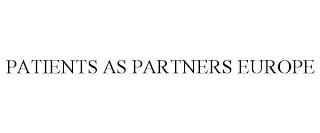 PATIENTS AS PARTNERS EUROPE trademark