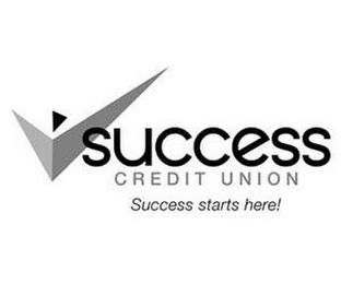 SUCCESS CREDIT UNION SUCCESS STARTS HERE! trademark