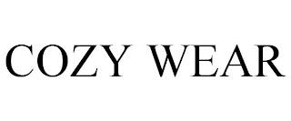 COZY WEAR trademark