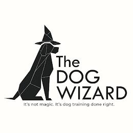 THE DOG WIZARD IT'S NOT MAGIC. IT'S DOGTRAINING DONE RIGHT. trademark